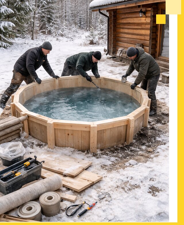 Изготовление и установка ледяных купелей под ключ в Кисловодске