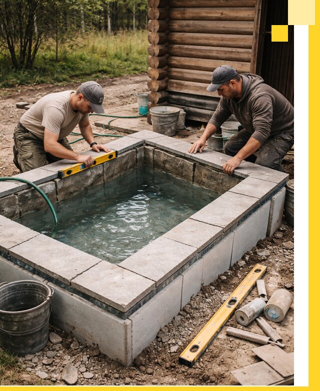 Изготовление и установка холодных купелей под ключ в Кисловодске